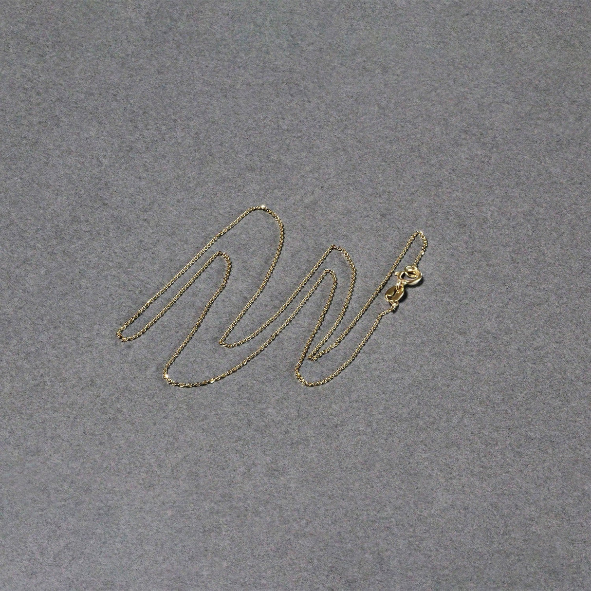 14k Yellow Gold Diamond Cut Cable Link Chain 0.7mm