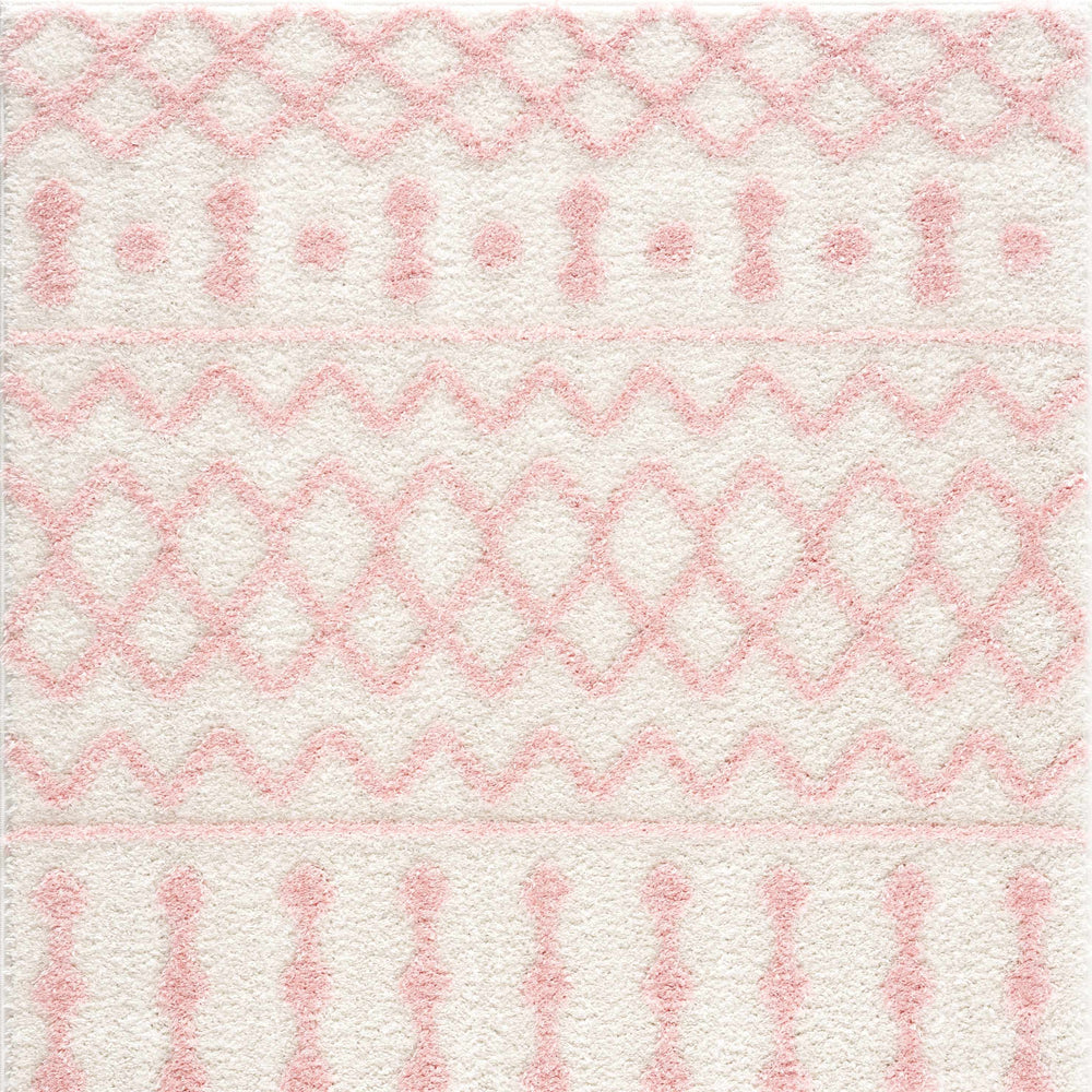 Darva Pink Plush Area Carpet