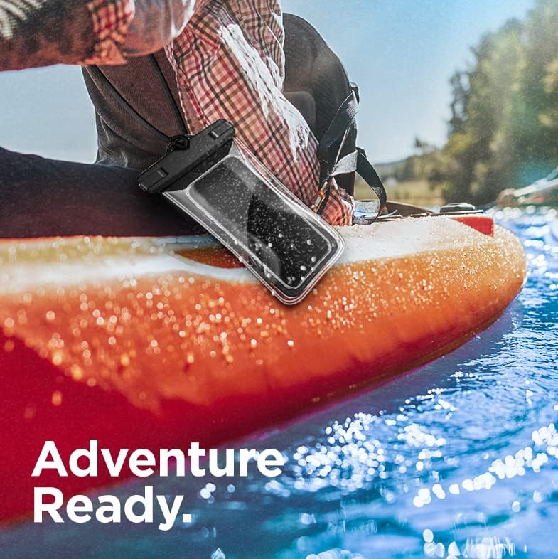 2-Pack Floatable Water Proof iPhone Phone Pouch (Patented Air Chamber) Floating Waterproof Dry Bag - Summer Accessories for Beach, Boating (fits iPhone 13, 14 Pro Max and Samsung s22, s23 Ultra)