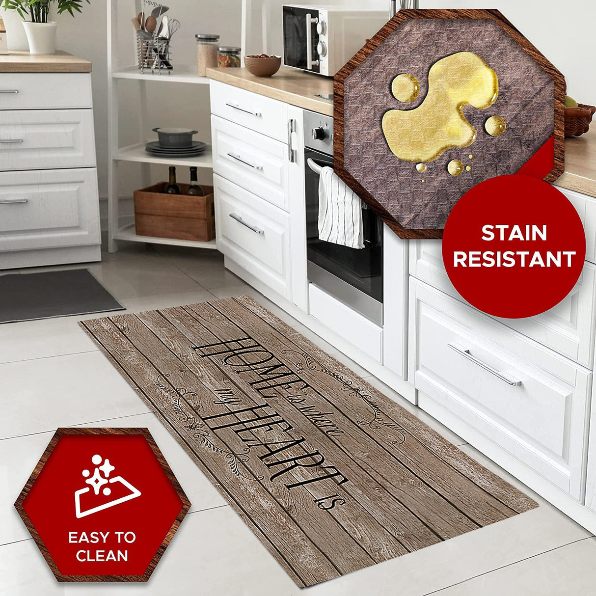20"x55" Oversized Cushioned Anti-Fatigue Kitchen Runner Mat