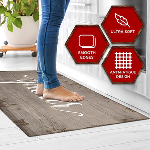20"x55" Oversized Cushioned Anti-Fatigue Kitchen Runner Mat