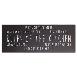 Rules of the Kitchen 20" x 55" Anti-Fatigue Kitchen Runner Mat