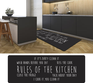 Rules of the Kitchen 20" x 55" Anti-Fatigue Kitchen Runner Mat