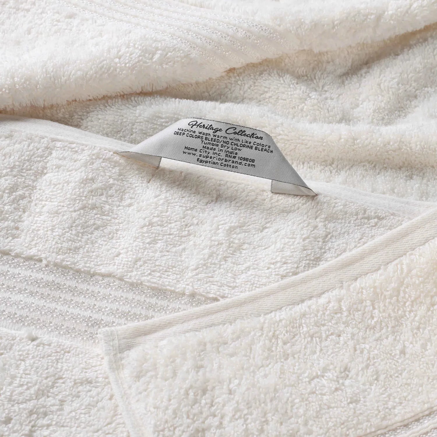 Egyptian Cotton Plush Absorbent Luxury Bath Towel Set of 4 - Egyptian Cotton Bath Towel by Superior Brand