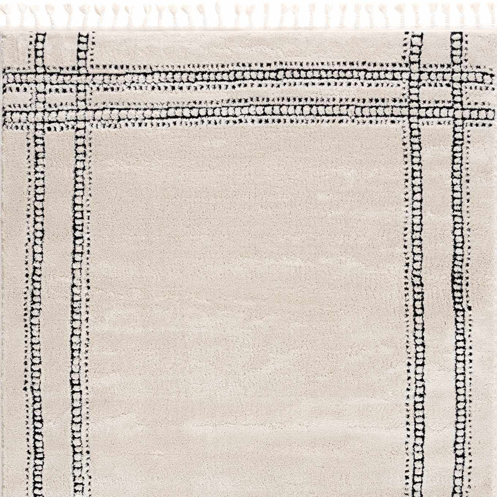 Ryuu Black & White Area Rug - Clearance