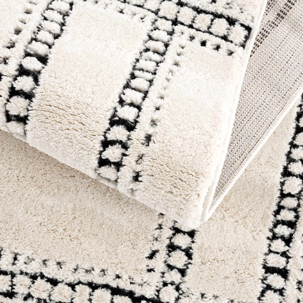 Ryuu Black & White Area Rug - Clearance