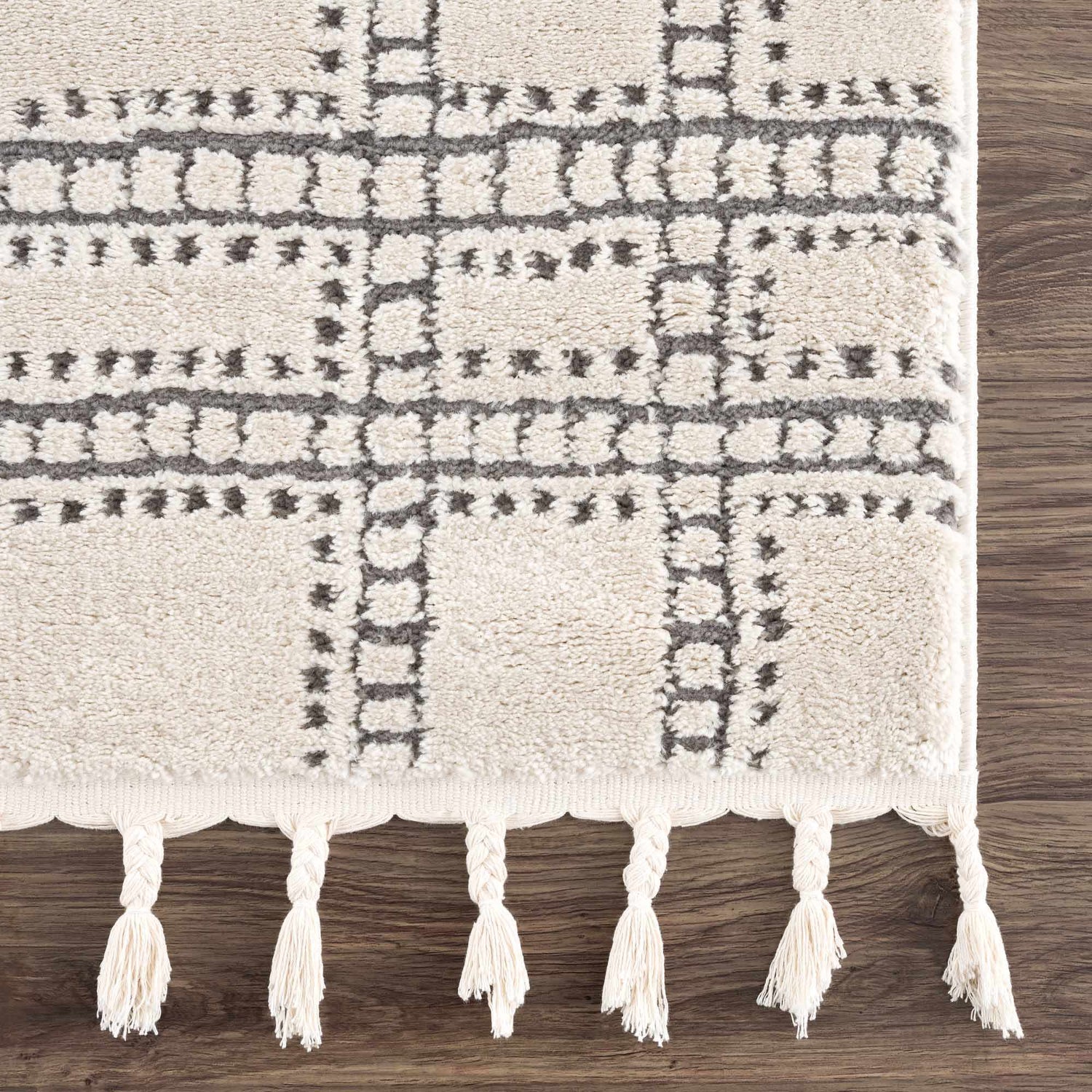 Ryuu Ivory & Gray Area Rug - Promo