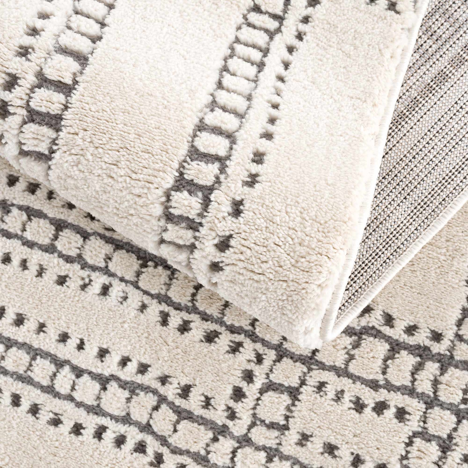 Ryuu Ivory & Gray Area Rug - Promo