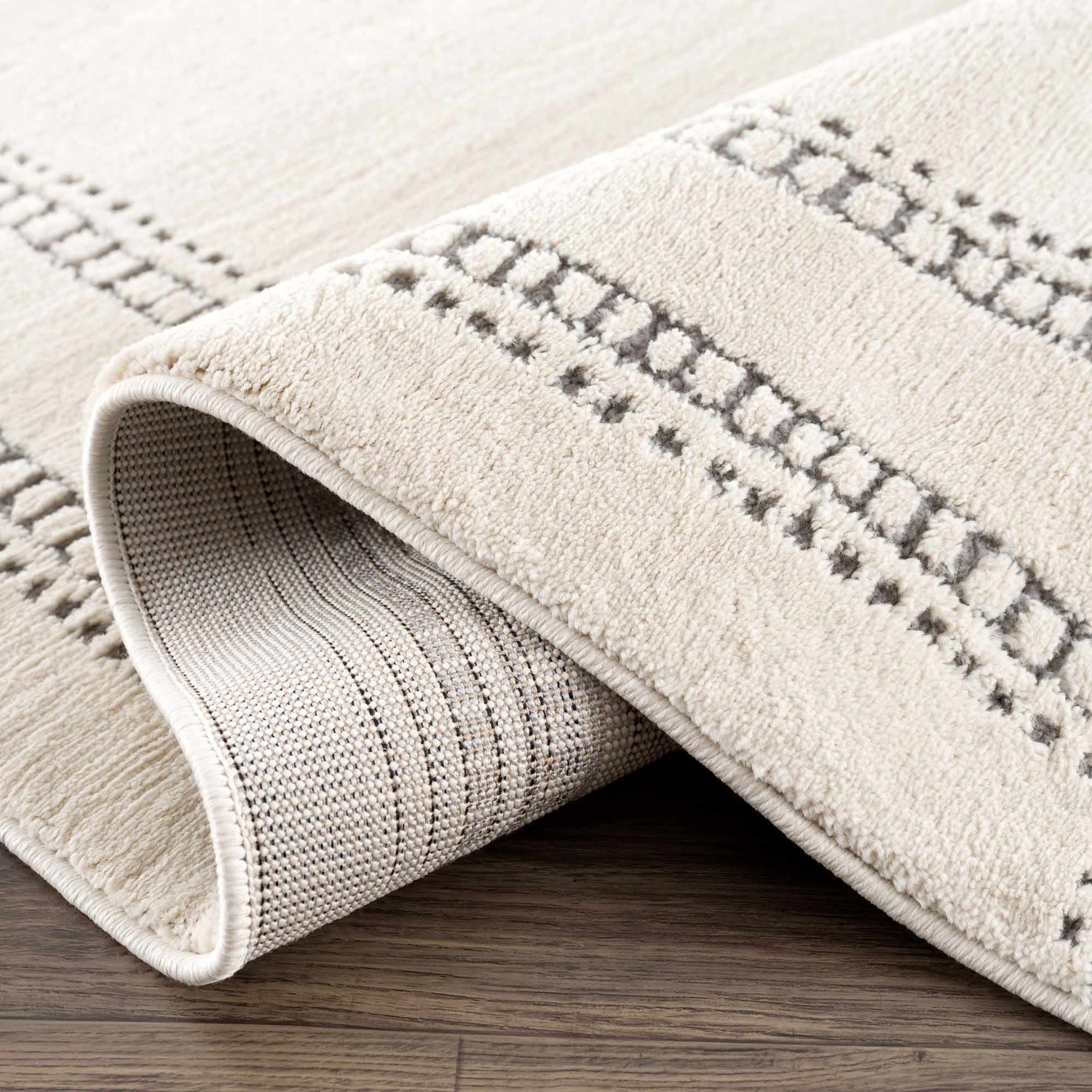 Ryuu Ivory & Gray Area Rug - Promo