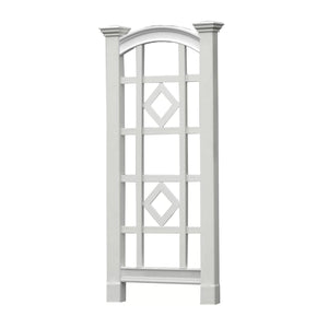 59-inch Outdoor Weather Resistant White Vinyl Garden Trellis