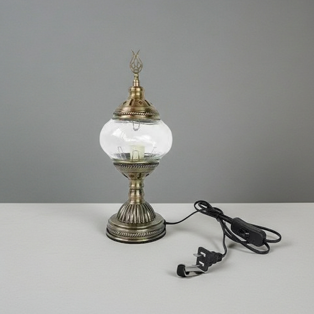 DIY Turkish Table Lamp Handmade LED Night Light Bedroom Decor Parent Child Gift