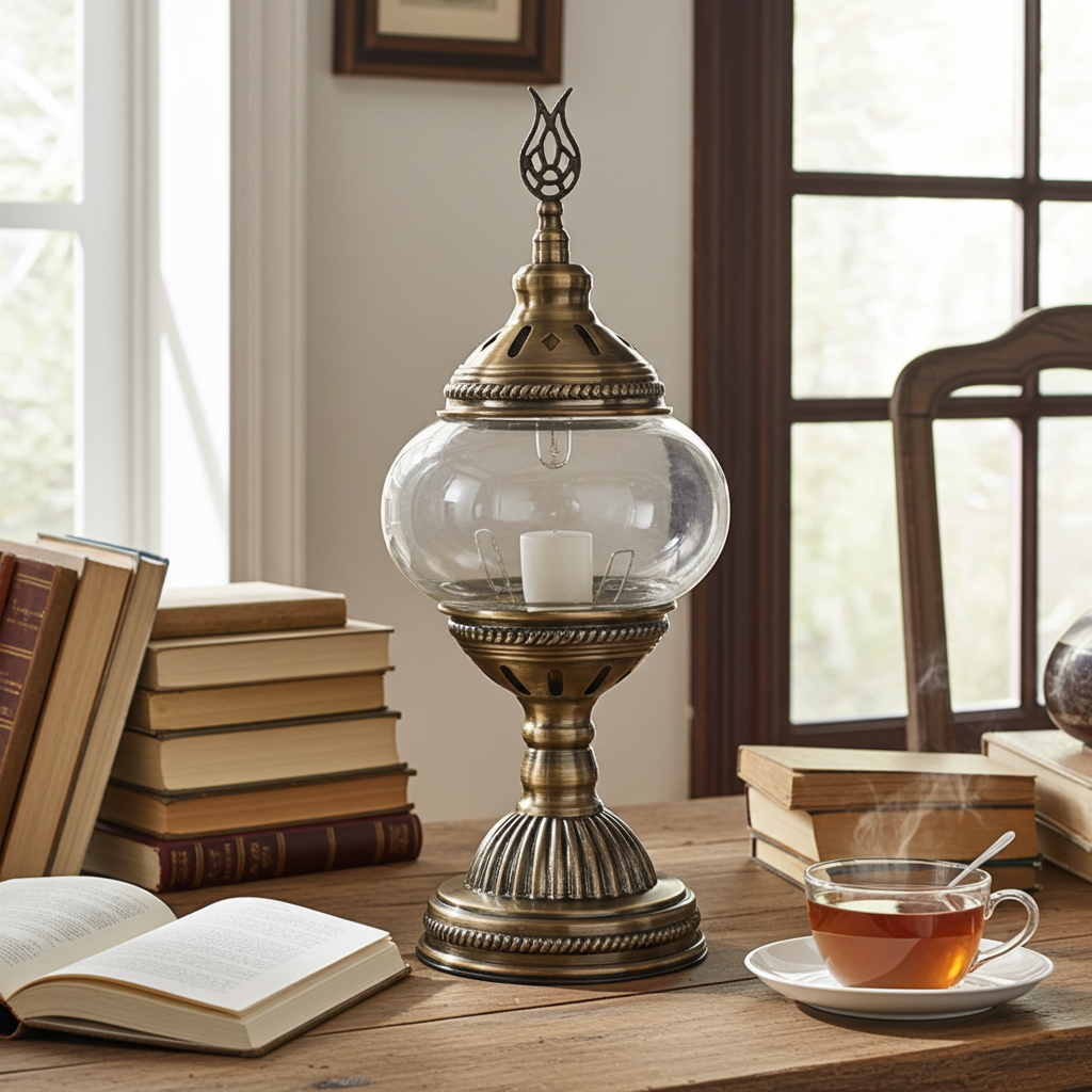 DIY Turkish Table Lamp Handmade LED Night Light Bedroom Decor Parent Child Gift