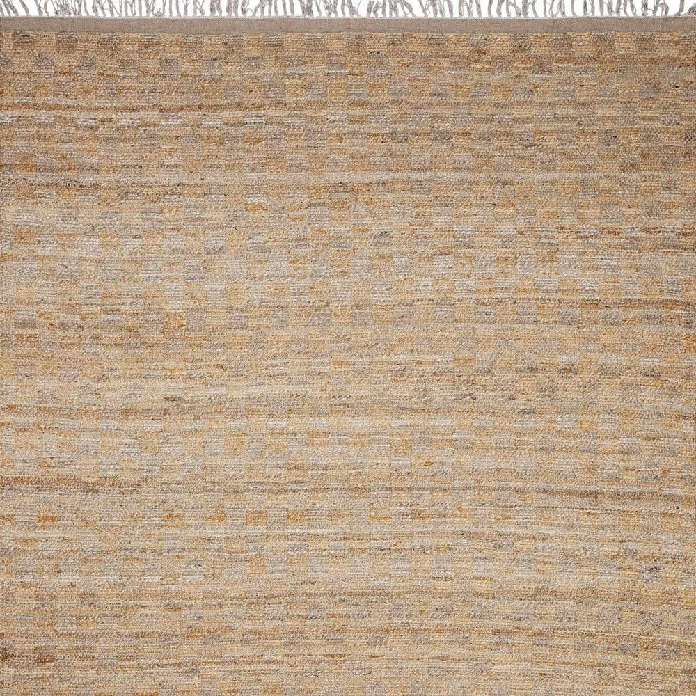 Lonut Checkered Jute Area Rug - Promo