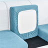Elastic L-Shaped Sofa Slipcover for Living Room, Velvet Plush Couch Covers for Chaise Longue Seats