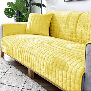 Sofa Cushion Plush Winter Thick Non-Slip Sofa Cushion Sofa Towel Flannel Cushion Universal Sofa Decoration Cover