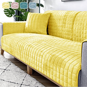Sofa Cushion Plush Winter Thick Non-Slip Sofa Cushion Sofa Towel Flannel Cushion Universal Sofa Decoration Cover
