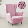 Velvet Wing Chair Cover Stretch Spandex Wingback Chair Cover Elastic Armchair Cover Sofa Covers with Seat Cushion Cover