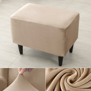 Velvet Wing Chair Cover Stretch Spandex Wingback Chair Cover Elastic Armchair Cover Sofa Covers with Seat Cushion Cover