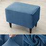 Velvet Wing Chair Cover Stretch Spandex Wingback Chair Cover Elastic Armchair Cover Sofa Covers with Seat Cushion Cover