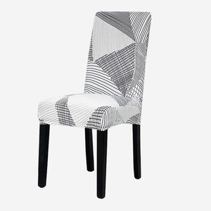 KAS Geometry Chair Cover Elastic Chair Covers Spandex Stretch Anti-dirty Removable Dining Office Chair Case