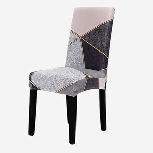 KAS Geometry Chair Cover Elastic Chair Covers Spandex Stretch Anti-dirty Removable Dining Office Chair Case