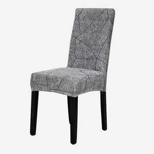 KAS Geometry Chair Cover Elastic Chair Covers Spandex Stretch Anti-dirty Removable Dining Office Chair Case