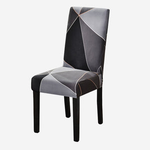 KAS Geometry Chair Cover Elastic Chair Covers Spandex Stretch Anti-dirty Removable Dining Office Chair Case