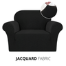 KAS Armchair Cover 4-Styles Elastic Sofa Cover Couch Covers for Living Room Stretchable Slipcover for Chairs - 1 Seater Chair Slip Cover