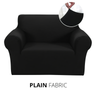 KAS Armchair Cover 4-Styles Elastic Sofa Cover Couch Covers for Living Room Stretchable Slipcover for Chairs - 1 Seater Chair Slip Cover