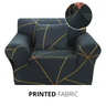 KAS Armchair Cover 4-Styles Elastic Sofa Cover Couch Covers for Living Room Stretchable Slipcover for Chairs - 1 Seater Chair Slip Cover