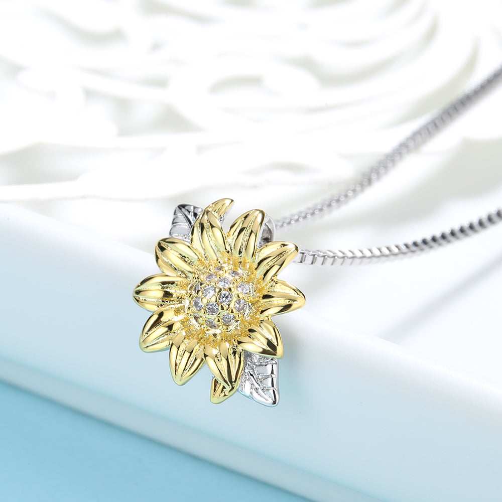 10K Gold Swarovski Sunflower Pendant - PNJP – The leading jewelry  manufacturer in Vietnam