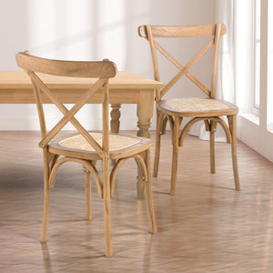 Cassis-Classic-Traditional-X-Back-Wood-Rattan-Dining-Chair-Kitchen-&-Dining-Room-Chairs