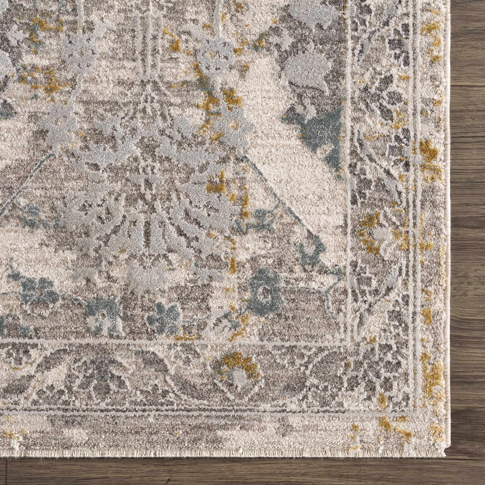 Alroy Textured Rug with Fringes