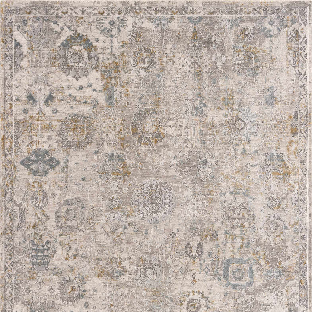 Alroy Textured Rug with Fringes