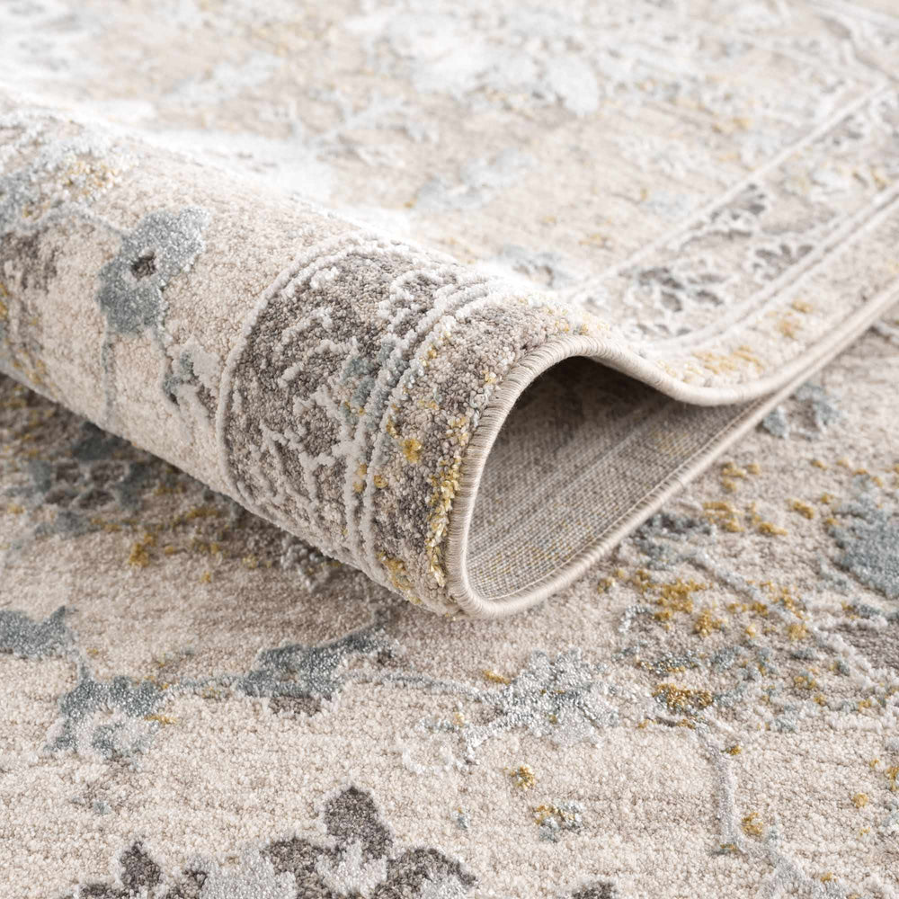 Alroy Textured Rug with Fringes