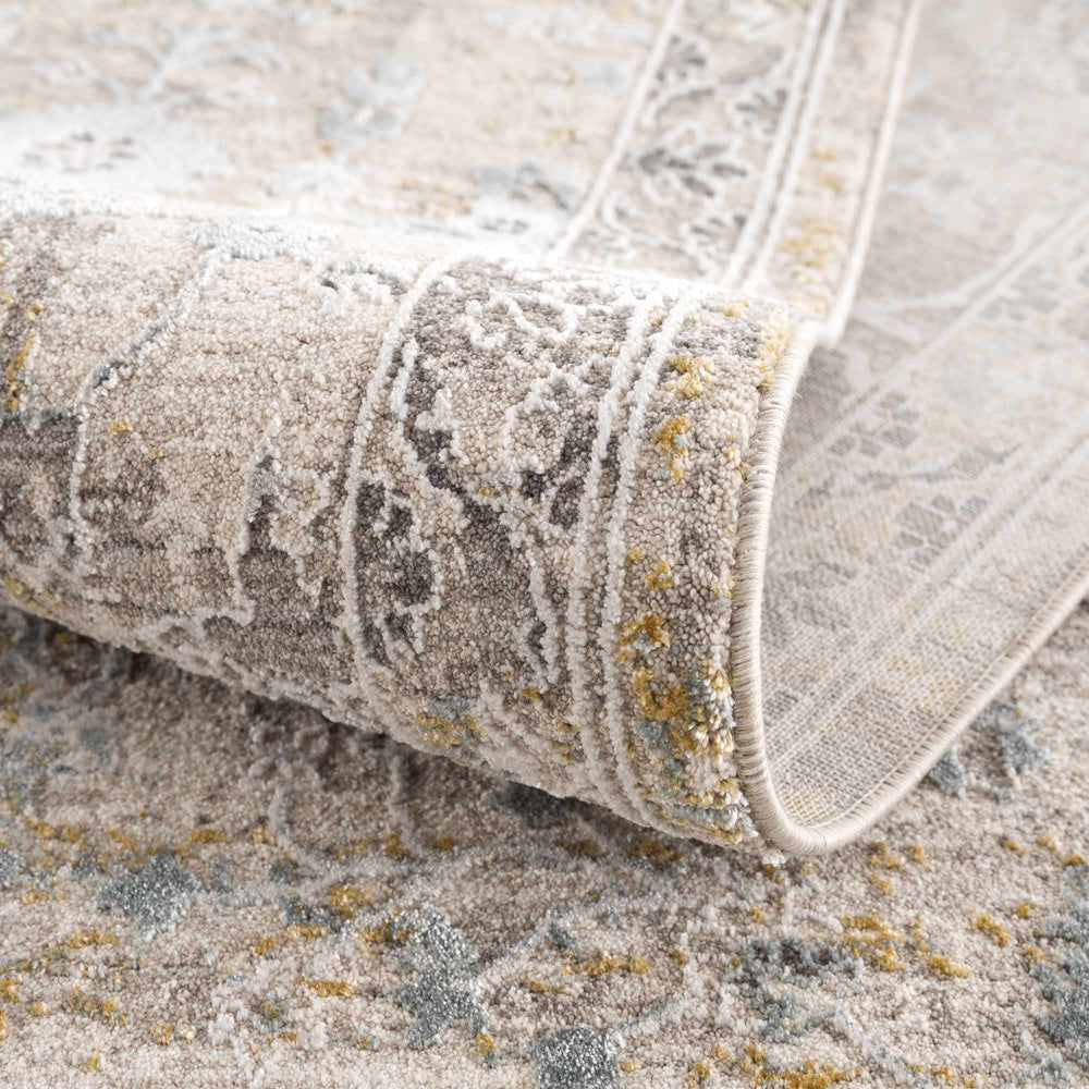 Alroy Textured Rug with Fringes