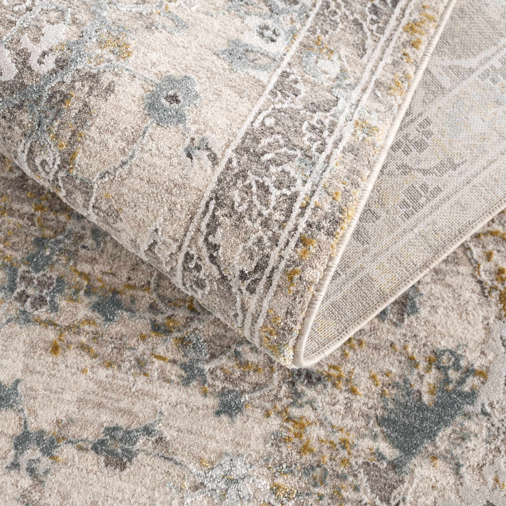 Alroy Textured Rug with Fringes