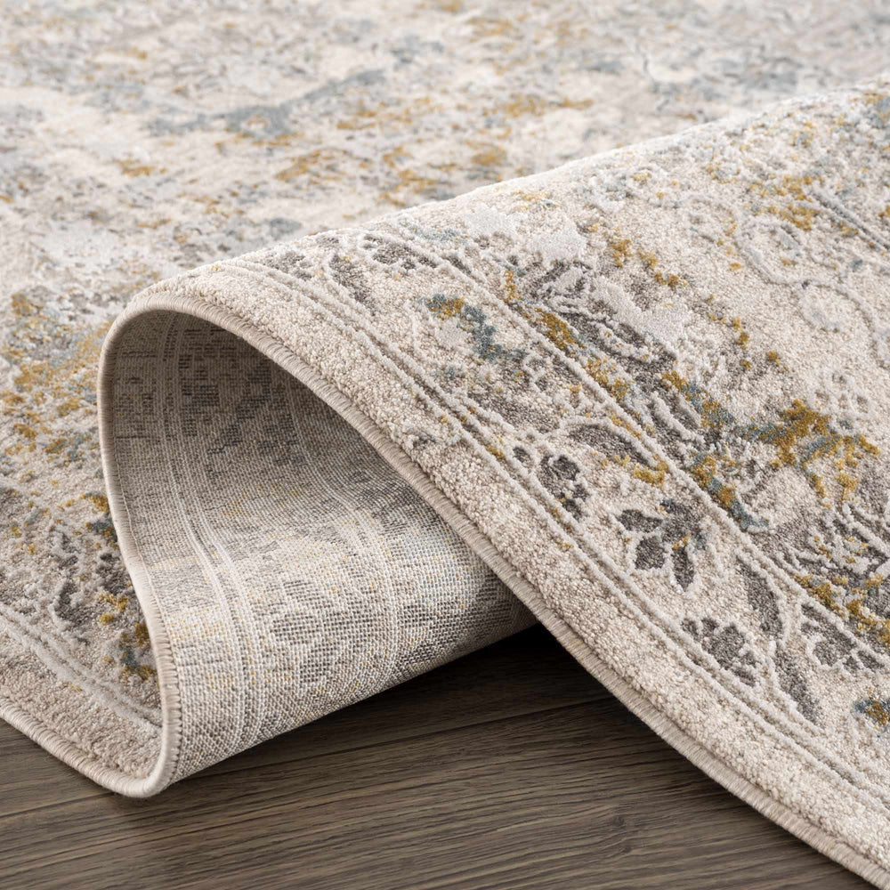 Alroy Textured Rug with Fringes