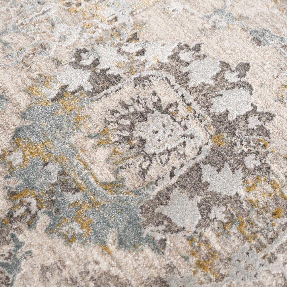 Alroy Textured Rug with Fringes