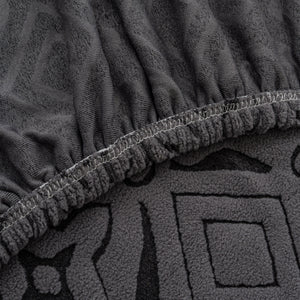 3D Jacquard Geometric Sofa Cover, High Stretch Soft Polar Fleece Slipcover for Couch