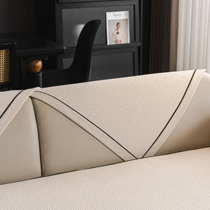 Herringbone Couch Protector for Pets, Non-Slip Washable Sectional Couch Covers