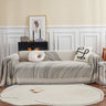 Chenille Striped Sofa Throw Blanket, Furniture Throw Covers Living Room Couch Cover
