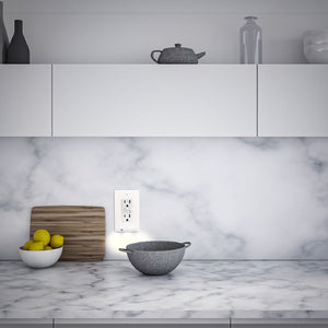 Outlet Cover with Built-In LED Night Light - 2 Styles