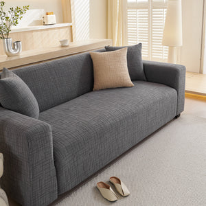 Embossed Lines Couch Covers Stretchable Non-Slip & Washable Sofa Slipcovers