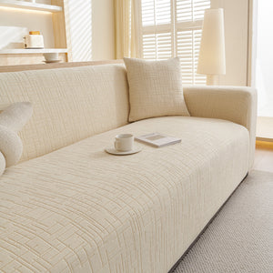 Embossed Lines Couch Covers Stretchable Non-Slip & Washable Sofa Slipcovers