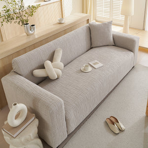 Embossed Lines Couch Covers Stretchable Non-Slip & Washable Sofa Slipcovers