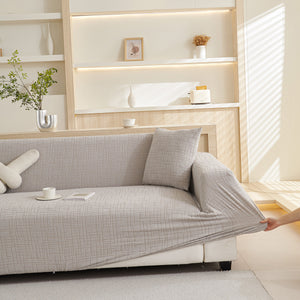 Embossed Lines Couch Covers Stretchable Non-Slip & Washable Sofa Slipcovers