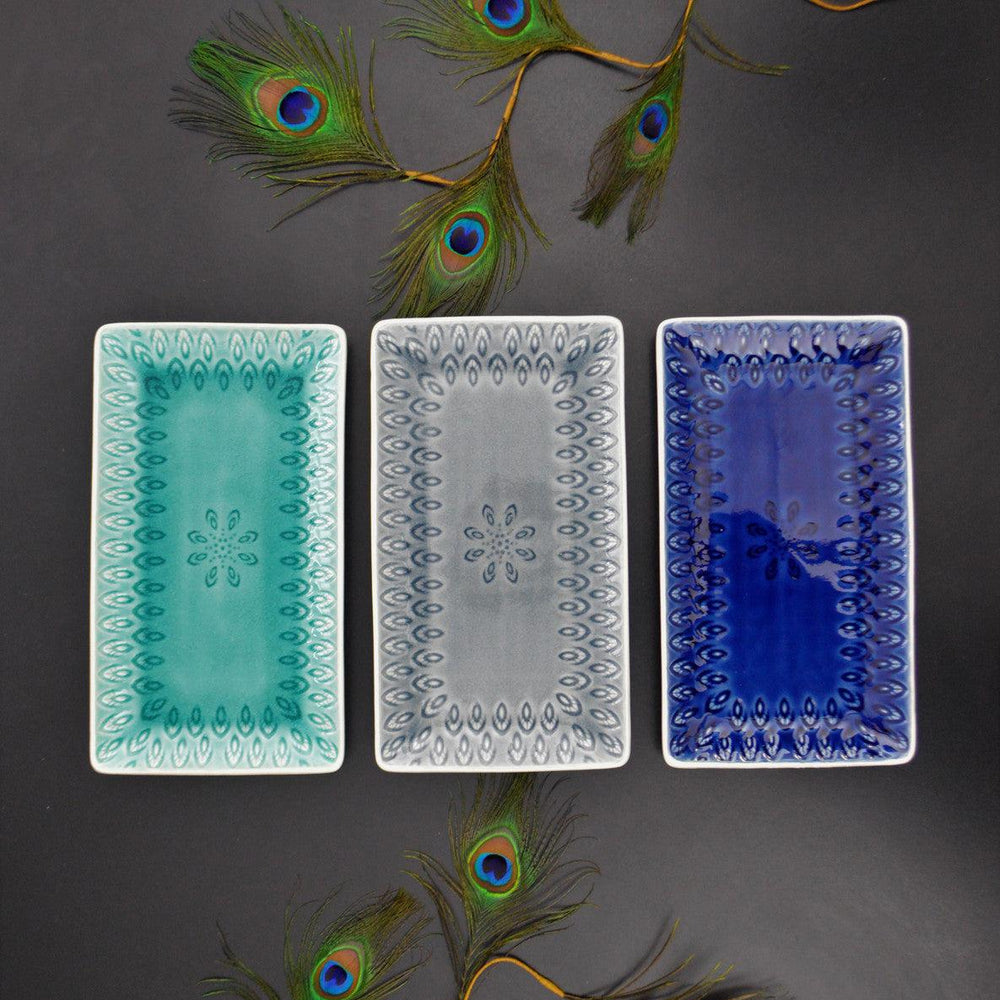 Peacock-Stoneware-Rectangular-Serving-Platter-Platter