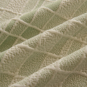 Sofa Cover Throw with Subtle Textured Stripes Lightweight Smooth Couch Slipcover