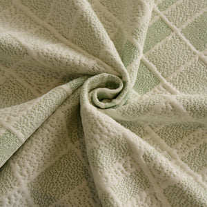 Sofa Cover Throw with Subtle Textured Stripes Lightweight Smooth Couch Slipcover
